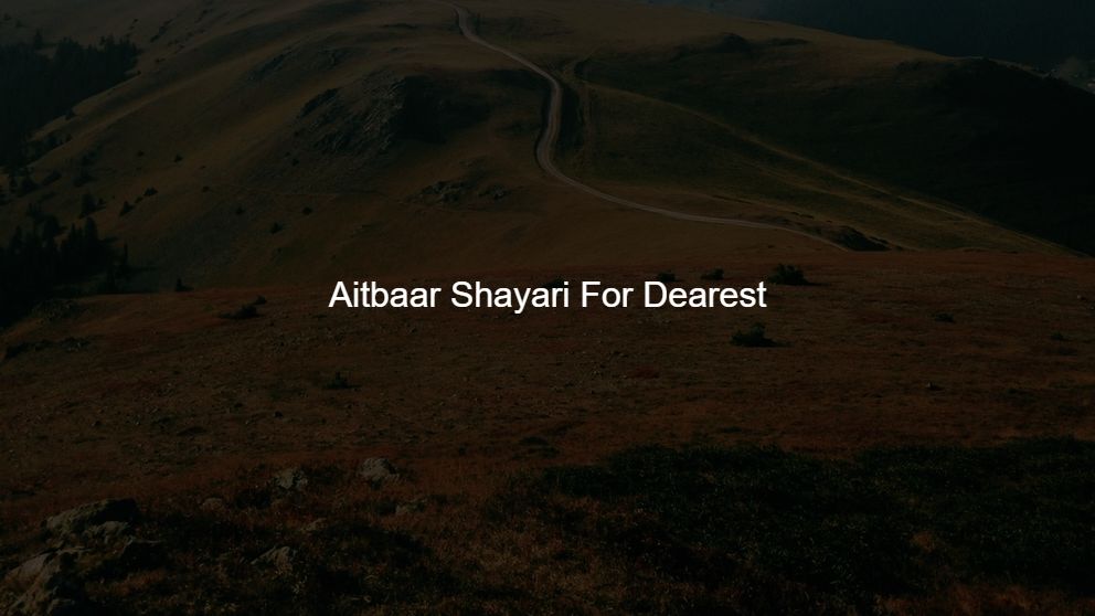 aitbaar shayari 2 lines in hindi