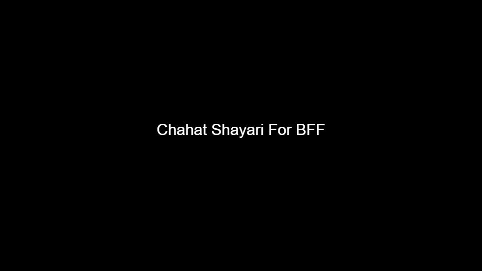 chahat 2 line shayari