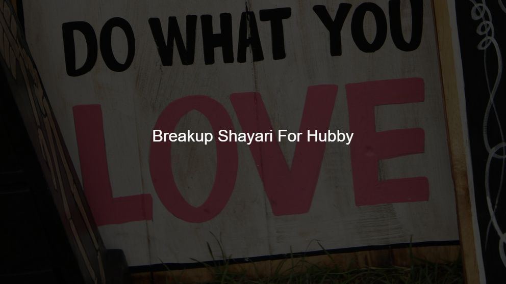 sad breakup shayari in english
