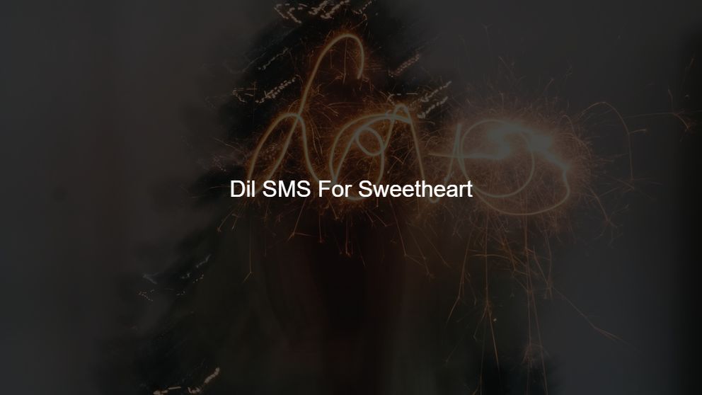 Dil SMS For Sweetheart
