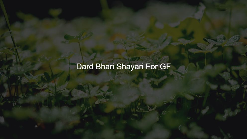 Top 175 Dard Bhari Shayari For GF