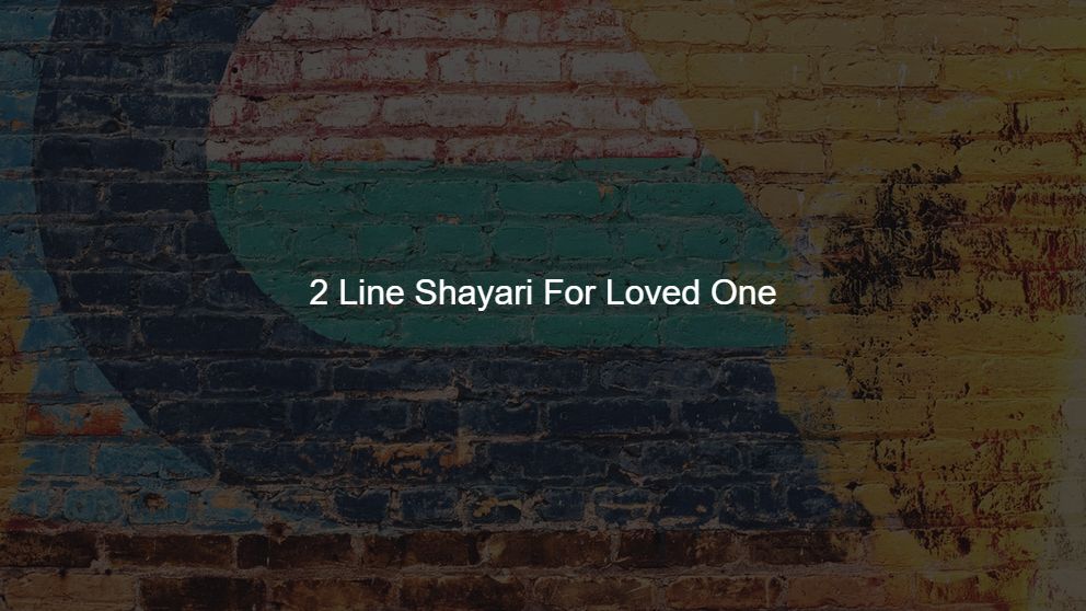 2 line love shayari