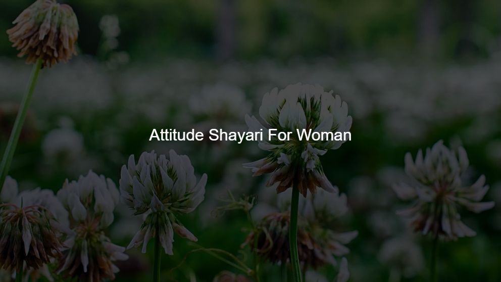 best attitude shayari