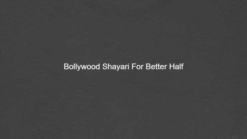 bollywood shayari dialogues