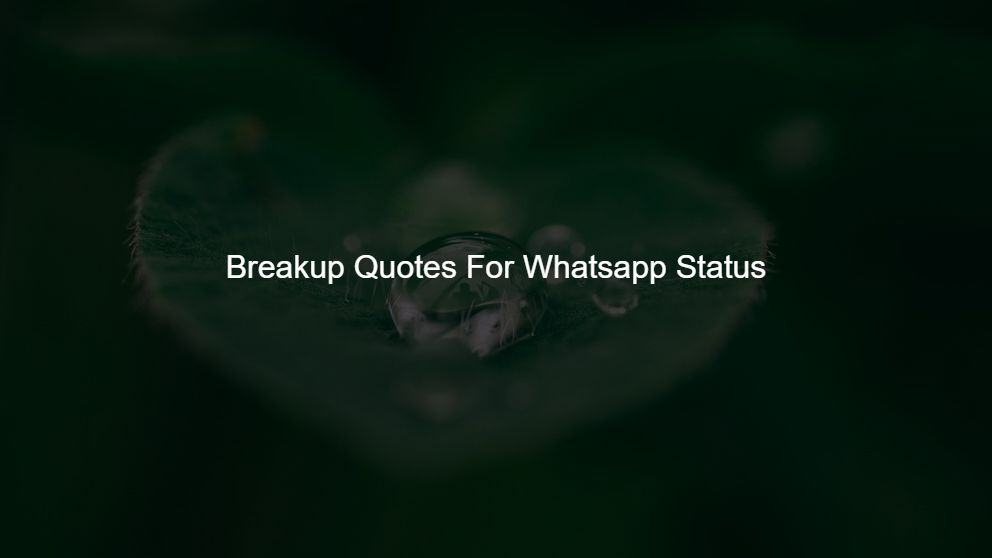 breakup quotes in english