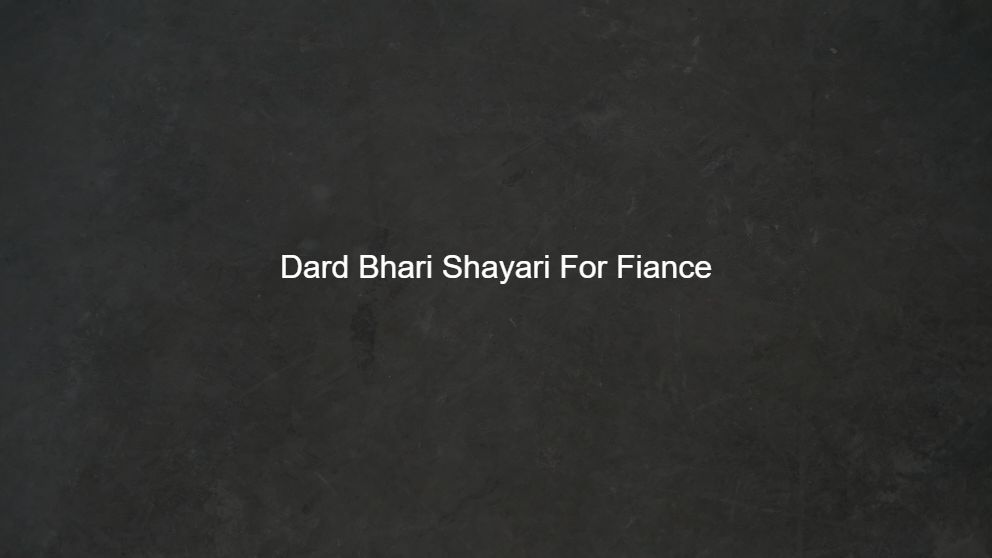 dard bhari shayari english mein