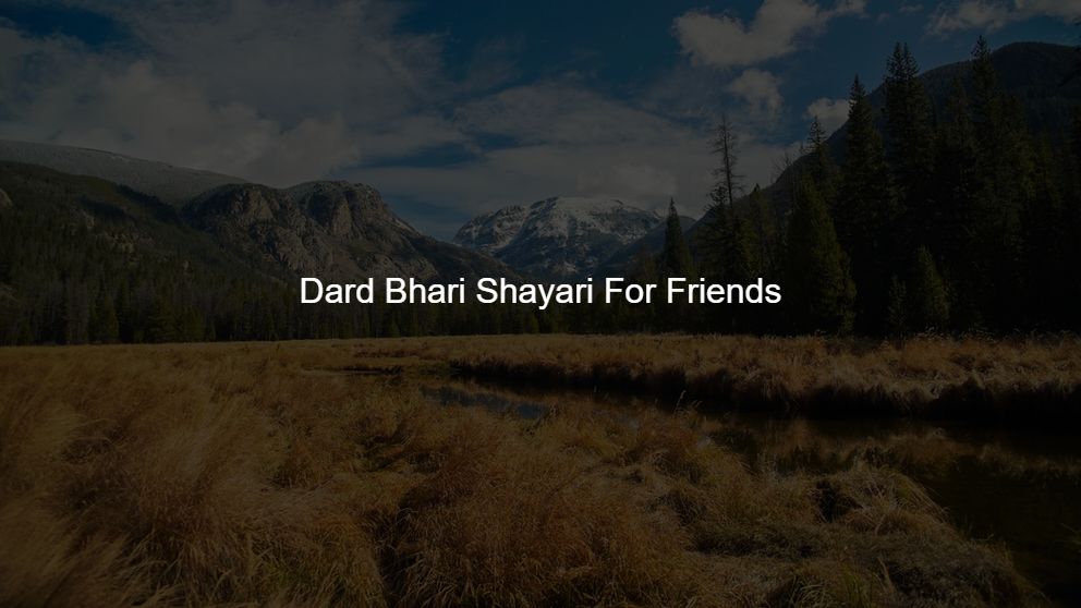 dard bhari shayari hindi