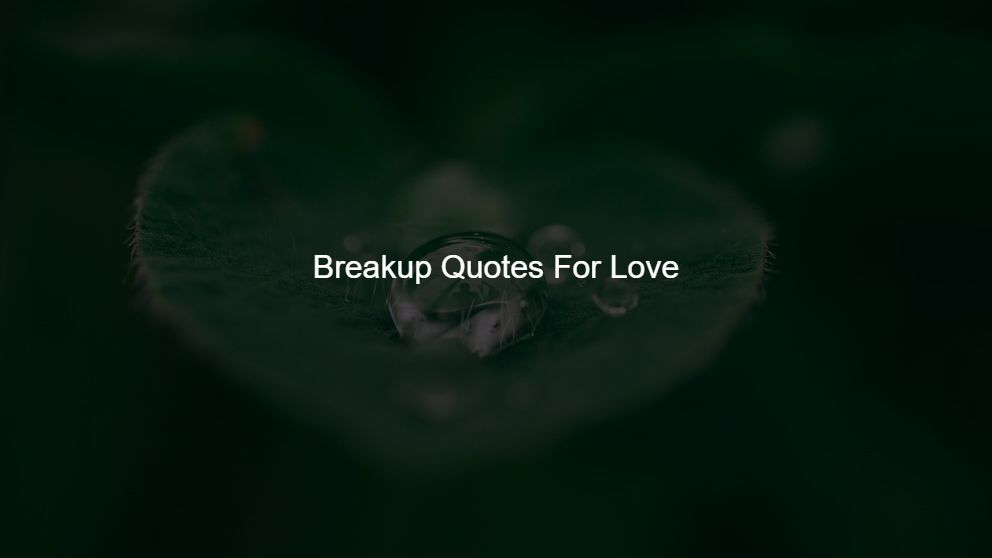 first love breakup quotes