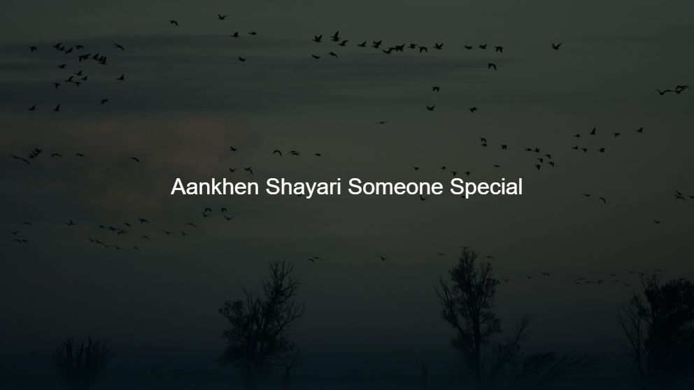 Latest 500 Aankhen Shayari Someone Special