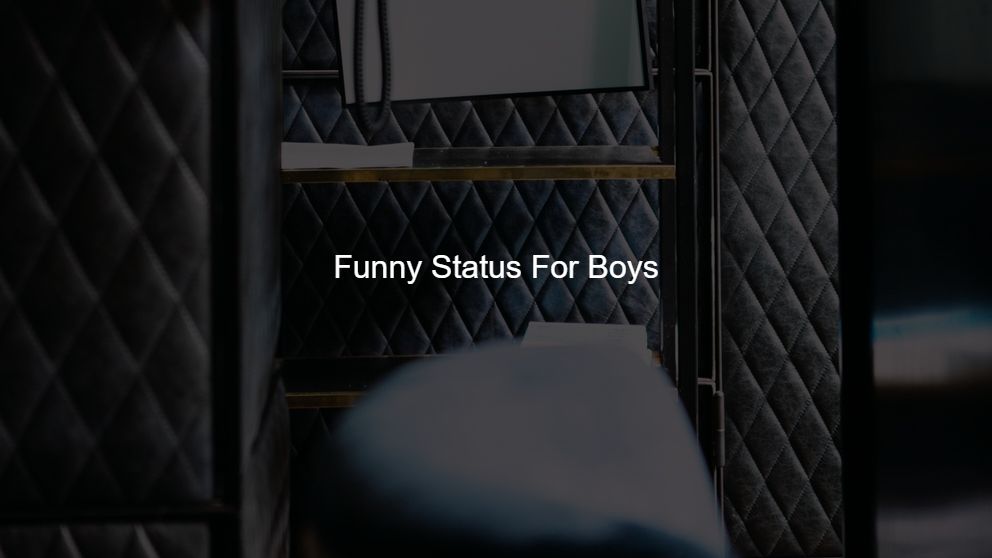 Latest 400 Funny Status For Boys