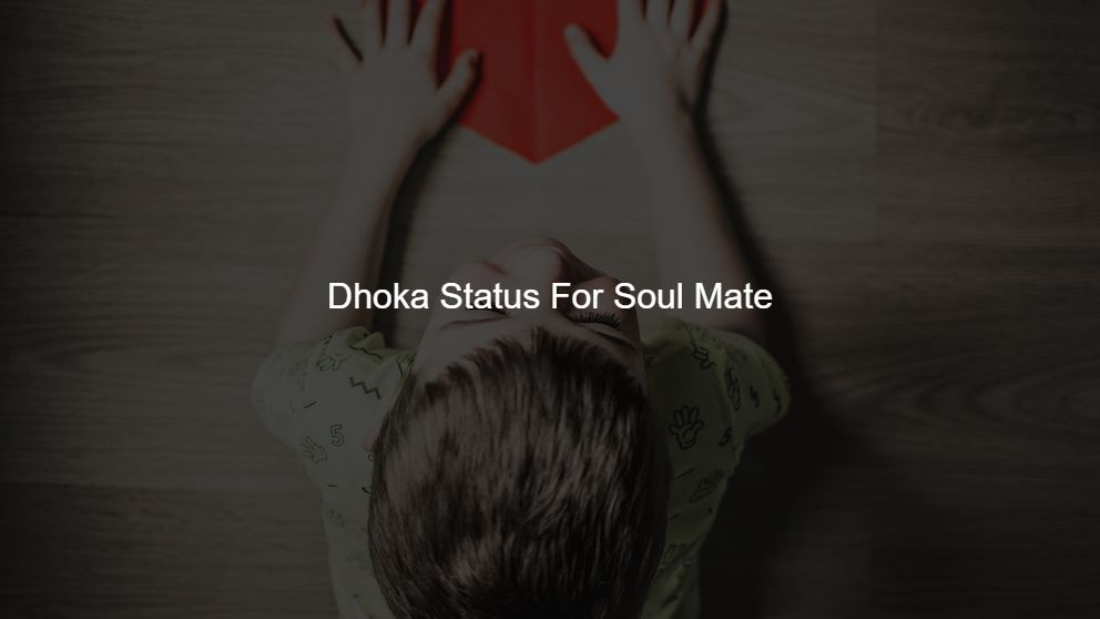 Top 325 Dhoka Status For Soul Mate