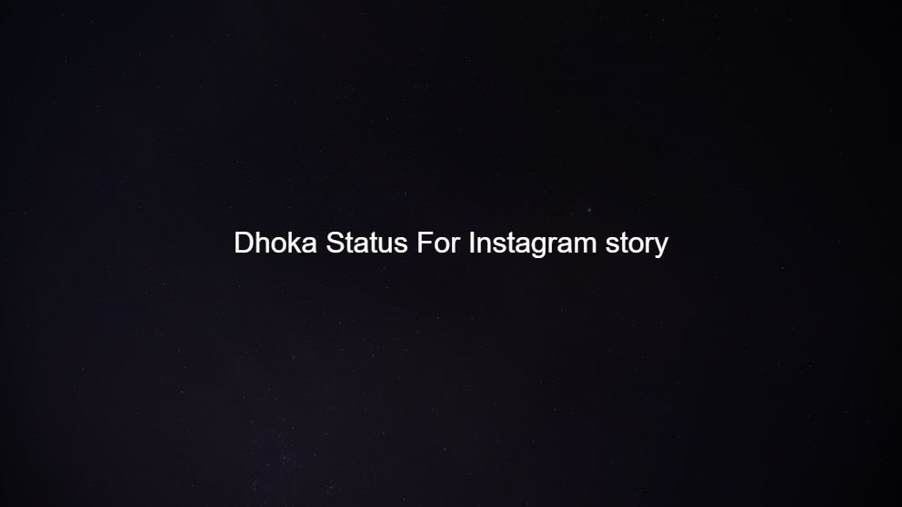 status hindi dhoka