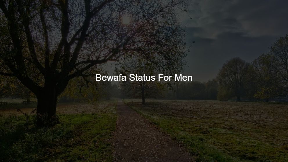 Latest 225 Bewafa Status For Men
